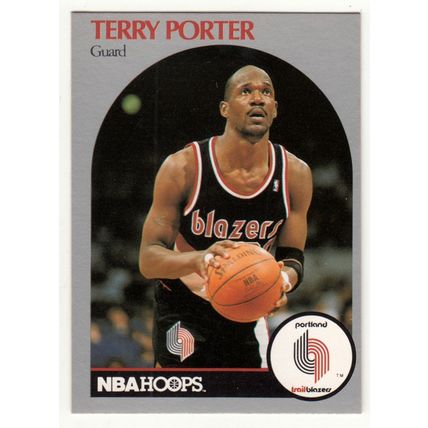 1990-91 Hoops Terry Porter COR basketball card #249 - Trailblazers