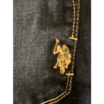 U.S. Polo Assn. Blue Denim Jean Cut Off Shorts Pockets Women's Size 8 Slim Fit