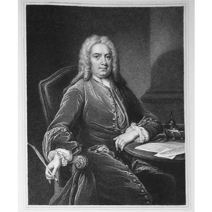1831 Horatio Walpole - original engraving from Lodge's Portraits. 17x11 inches.