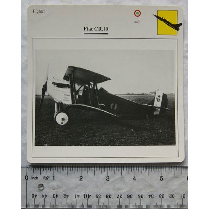 Fiat CR.10 - Italy - Fighter - Collectors Club Card