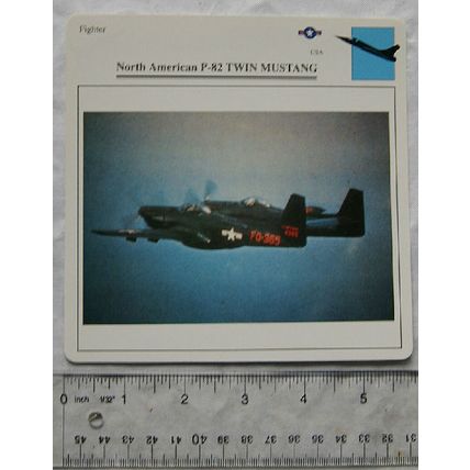 North American P-82 Twin Mustang - USA - Fighter - Collectors Club Card