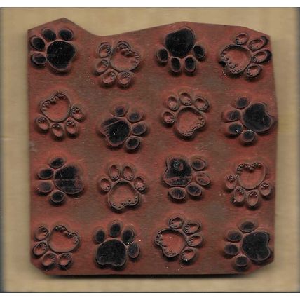 Great Impressions. Wood Mounted Rubber Stamp. App 7.5x7.75cm. Stamping