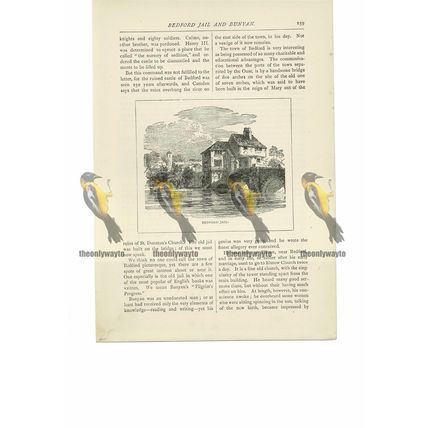 Bedford Jail, Beds, England, Book Illustration (Print), 1891