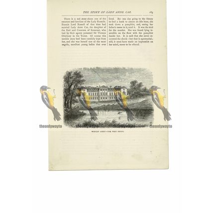 Woburn Abbey, West Front, Beds, England, Book Illustration (Print), 1891