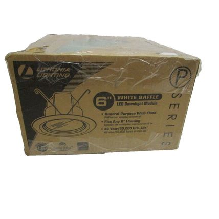LITHONIA LIGHTING 6" LED M6 WHITE BAFFLE DOWNLIGHT MODULE 6BPMW SERIES 725 5pac