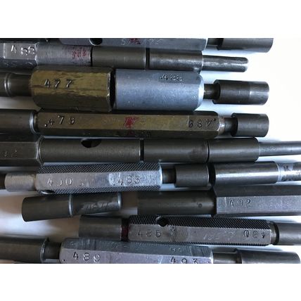 LOT THE PIPE MACHINERY GO NO GO PLUG GAGE .480,.486,.4935,.494,.487,.475,.495,SA