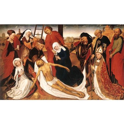Weyden_Lamentation_1460_80 Poster Canvas Movie Film Print A0 A1 A2 A3 A4 A5 A6 A