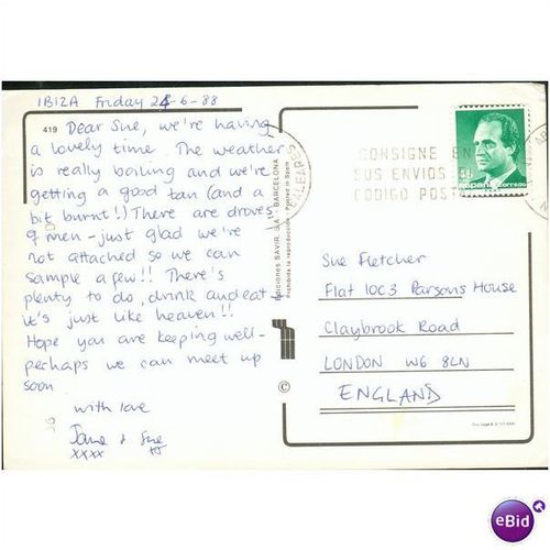 Spain Postcard - Ibiza - Baleares