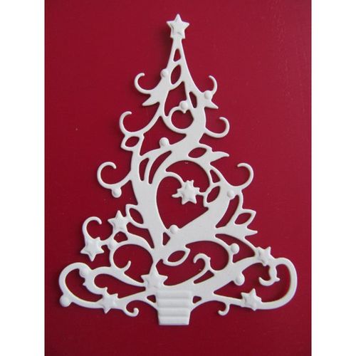 6 x Tonic Die Cuts Rococo Christmas Tree