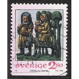 Fa 1872: 2 Kr. 80 multicoloured Christmas: The Flight into Egypt (Askeby Church)