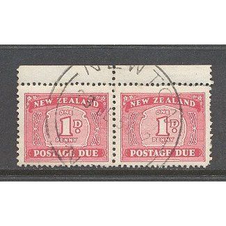 NewZealand.D42 2d Carmine Pair.Fine Used.Nov15