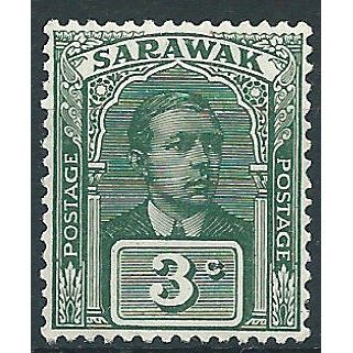 Sarawak 1928 SG78 3c Green Mounted Mint .. ..
