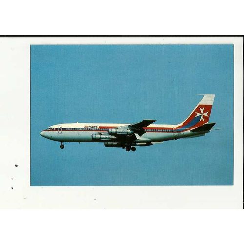 Aviation AIR MALTA BOEING 720 Postcard by Editions P.I. (613)