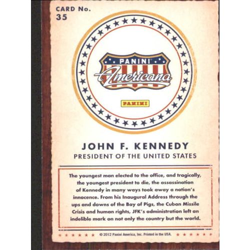 2012 Americana Heroes And Legends John F. Kennedy #35