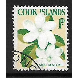 COOK ISLANDS 1963 1d TIARE MAORI SG 163 FINE USED