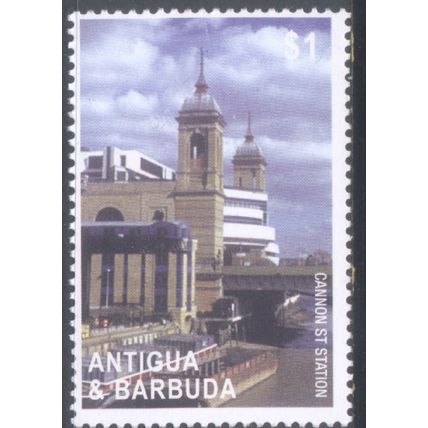 Antigua & Barbuda 2004 - $1 Cannon Street Station - Steam Loco Bicentenary MNH