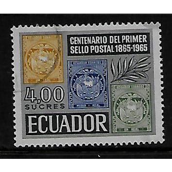 ECUADOR 1965 4s STAMP CENTENARY SG 1318 FINE USED
