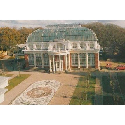 Butterfly House Williamson Park Lancaster Postcard Mosaic Display Rare