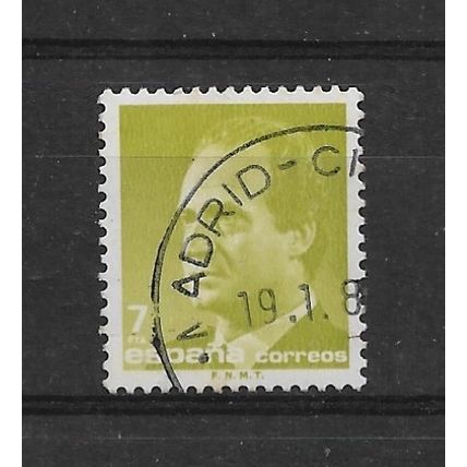 Spain.SG2816 7p King Juan Carlos I (Green).Fine Used.Apr23c
