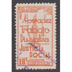 Bolivia 1938 Social Justice 1Bs no country name shown