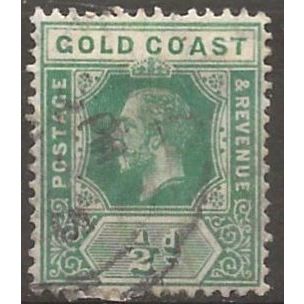 Gold Coast 1913 SG71 1/2d Green Fine Used . .