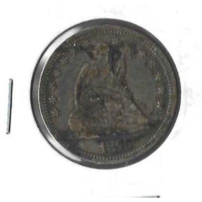 1875 US Standing Liberty Quarter Fine