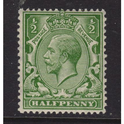 SG351 N14(1) ½d Green GvR ~ UNMOUNTED MINT - PART 'O' IN WATERMARK