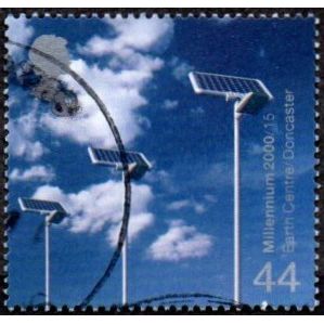 2000 Millennium Projects. (4) 44p Value Life & Earth. Solar Sensors. Fine Used