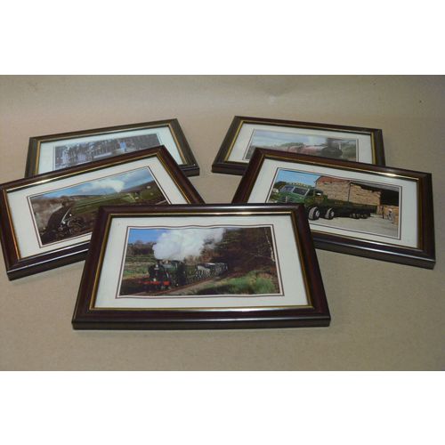 framed transport photos railway tramway road haulage 5 frames