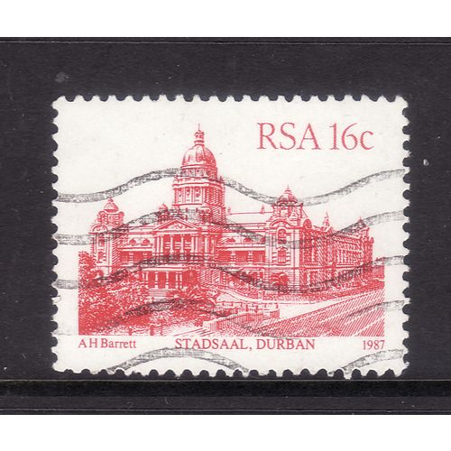 SOUTH AFRICA 1982 BUILDINGS 16c RED STADSAAL DURBAN SG521a FINE USED
