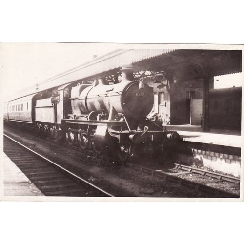 Railway Photo GWR 43xx 6377 Taunton c1956 Great Western 2-6-0 Loco
