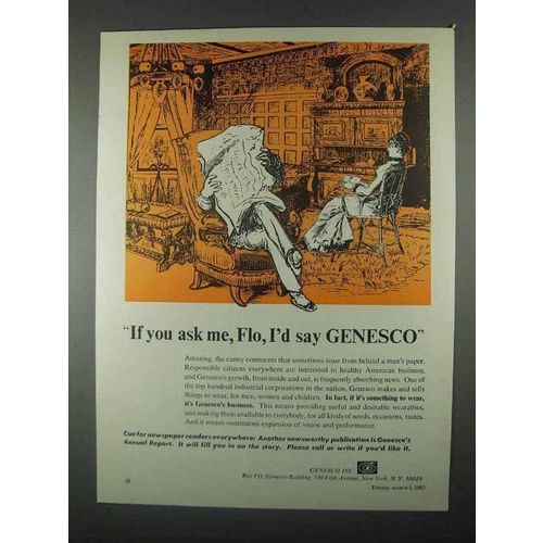 1967 Genesco Inc. Ad - If You Ask Me, Flo