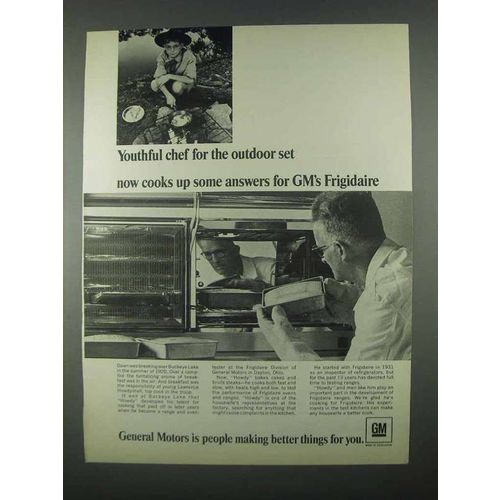 1967 General Motors Ad - Youthful Chef for Outdoor Set