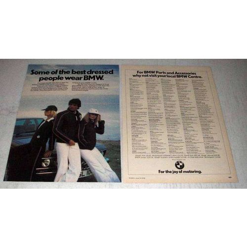 1978 BMW Fashion Accessories and 633 Coupe Ad