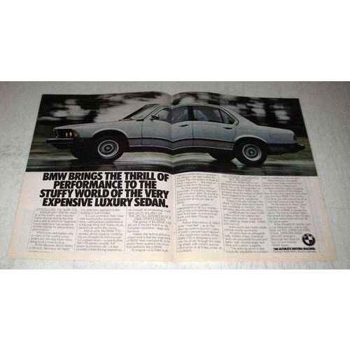 1978 BMW 733i Car Ad - Thrill of Performance