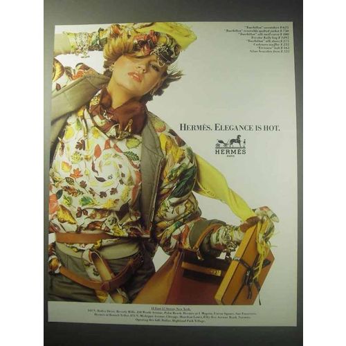 1985 Hermes Fashion Ad - Tourbillon Sweatshirt, Jacket