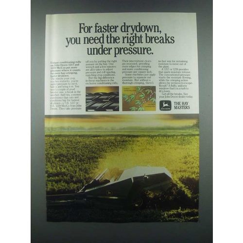 1985 John Deere 1217 and 1219 Mo/Co Ad - Drydown