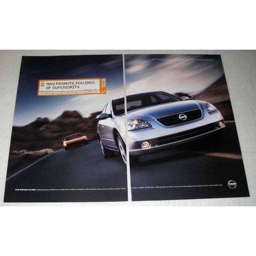 2002 Nissan Altima Ad - Promote Feelings of Superiority