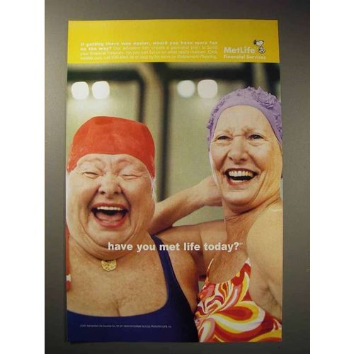 2001 Metropolitan Life Insurance Ad, Have You Met Life?