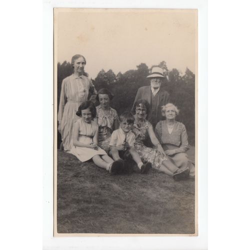 Family Group RP Postcard DBR15