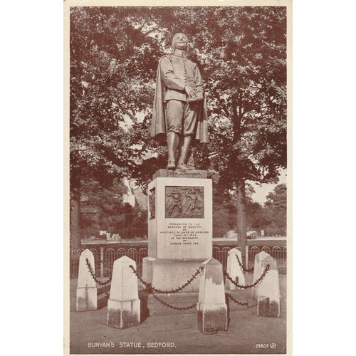 Bunyans Statue Bedford Bedfordshire Postcard (BED77071)
