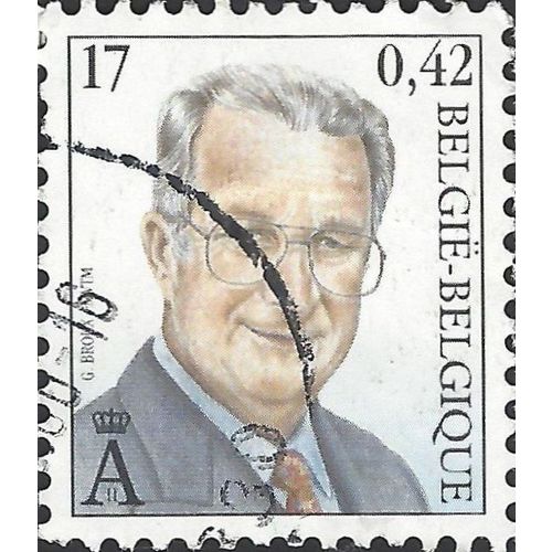 BELGIUM, King Albert II, blue 1999, €0.42, 17F, #3