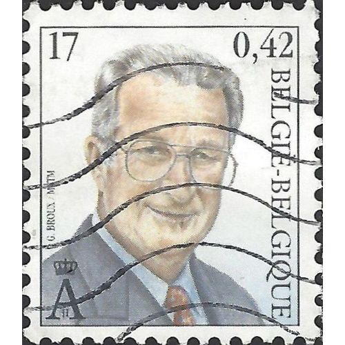 BELGIUM, King Albert II, blue 1999, €0.42, 17F, #6