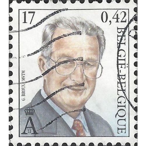 BELGIUM, King Albert II, blue 1999, €0.42, 17F, #5