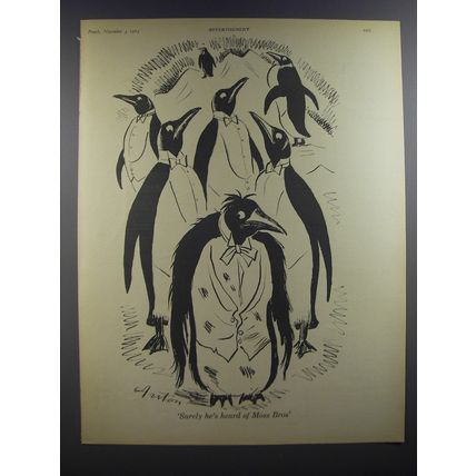 1964 Moss Bros Fashion Ad - illustration by Anton (Antonia Yeoman) - Surely