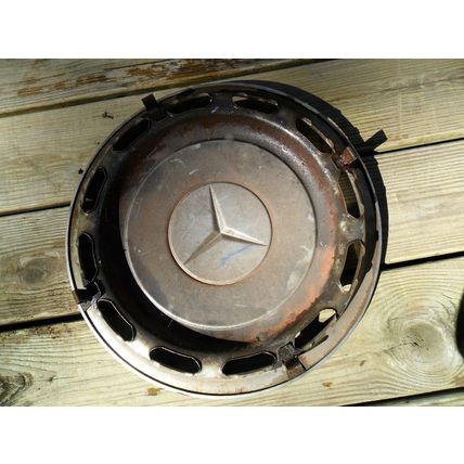 Mercedes Benz 14" Wheel Cover 65-85 OEM Hubcap Hub Cap Stainless Steel Vintage