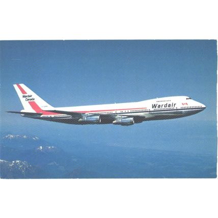 Aviation; passenger aircraft; Boeing 747, Wardair Canada