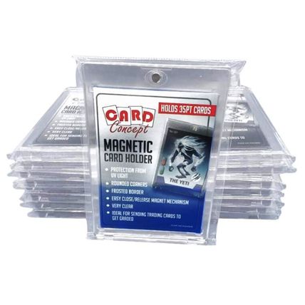 Lot of 25 x 35pt Card Concept Magnetic Trading Card Holders [ One Touch ]