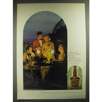 1974 Tia Maria Liqueur Ad - Tia Maria is as haunting as Jamaica