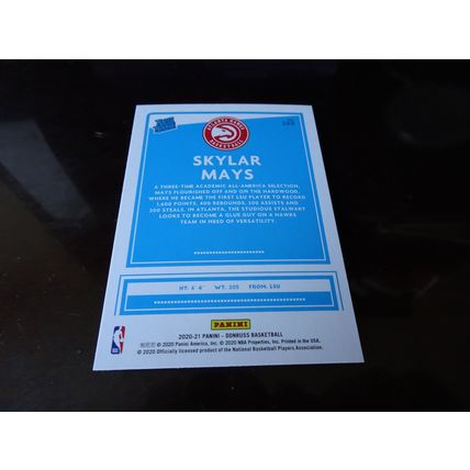 2020-21 Donruss Basketball Card # 248 Skylar Mays Mint (9) Atlanta Hawks (SB)